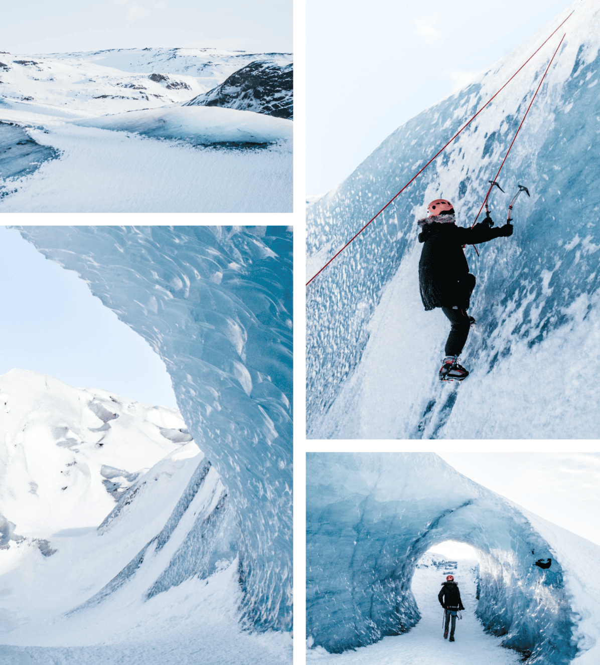 Glacier climbing on Solheimaj&ouml;kull, by @carnetstraverse